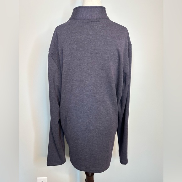 Sz L Travis Mathew You Told My WiFi fleece full zip jacket heathered dark plum - Picture 5 of 10